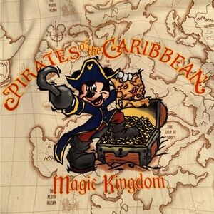 Disney Pirates of the Caribbean Tshirt with Mickey Mouse